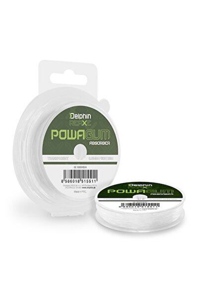 DELPHİN Absorbant transparent Fir Power Gum Fish-On-X Reaxe 0.8mm 6kg 10m