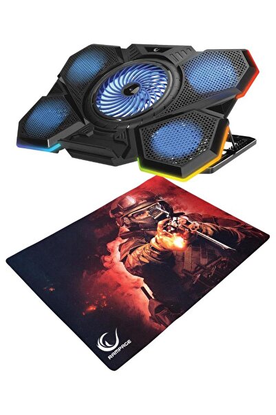 Rampage AD-RC13 BELLATRIX Notebook soğutucu ve 300350 Mousepad İKİSİ BİR ARAD...
