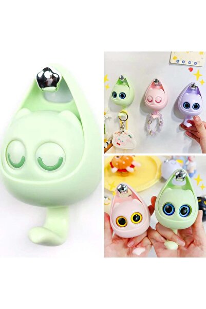 BellFyd Agățători Autoadezive ULTRARESISTENTE de Perete cu Design de Pisică Zâmbitoare