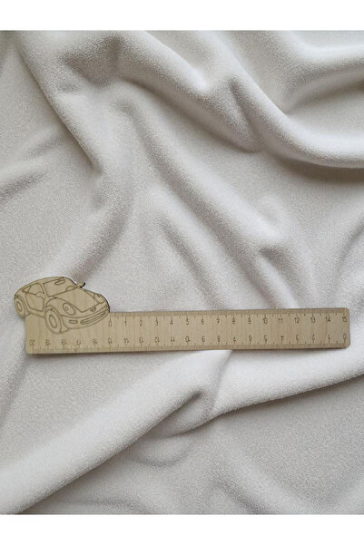 My Kids Room Çift Taraflı Cetvel- Araba motifli okul cetveli