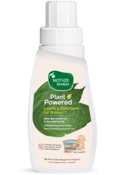 Mother Sparsh منظف ​​غسيل سائل للأطفال بخلاصة النباتات - ٢٠٠ مل | مع إنزيمات ...