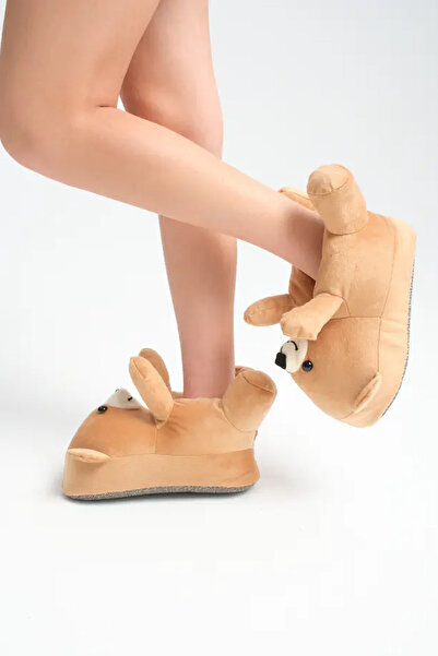 DRY WOOD Women's Slippers, Women's House Boots, Women's Slippers, Teddy Bear Slippers