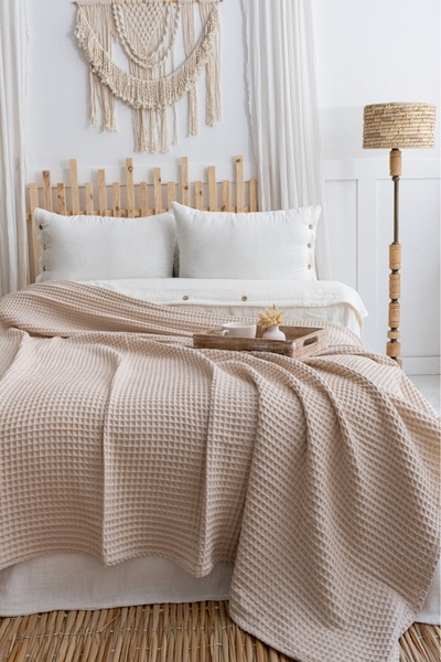 Dokubba - 100% Cotton Double Pike - 210 X 230 cm Pike - Waffle Pike