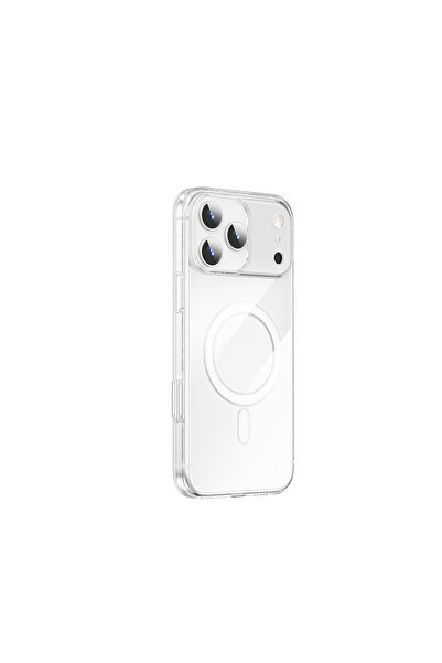 WIWU iPhone 17 Pro Max Kılıf M-safe Şarj Özellikli YXK-207 Invisible Pro Sert PC Kapak Şeffaf