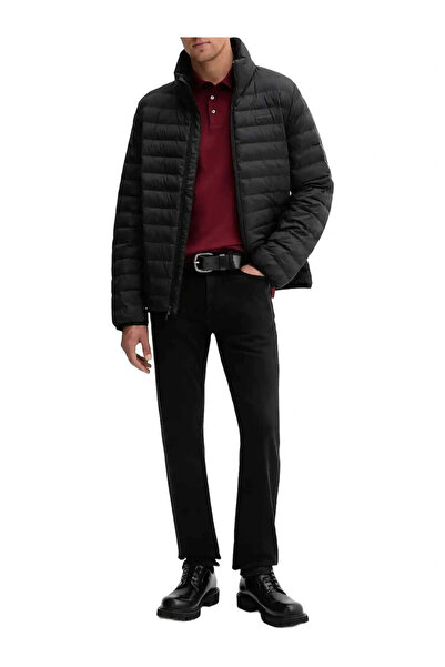 Calvin Klein Erkek Normal Kalıp Kapitone Desenli Isı Yalıtımlı Su Geçirmez Dik Yaka Siyah Ceket LV04LC506G-UB1