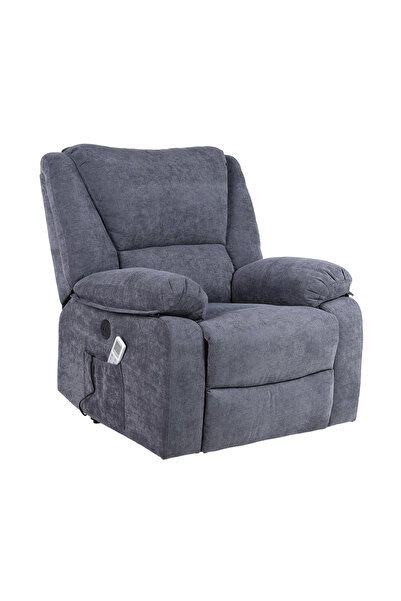 RFAN Massage and Heated Armchair, Electric Recliner, Dark Grey