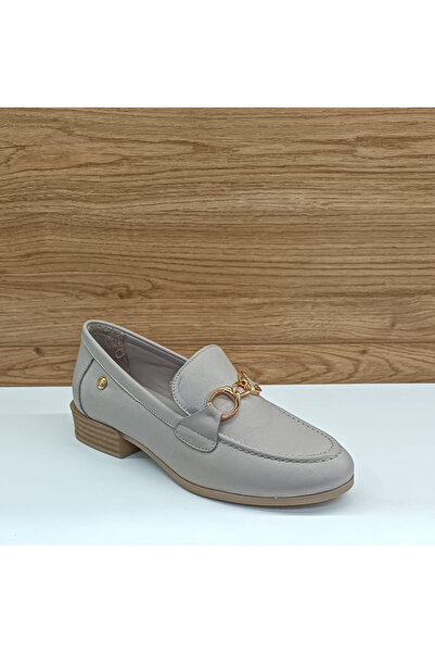 Mammamia Ya3355 Grey Genuine Leather Casual Women's Shoes