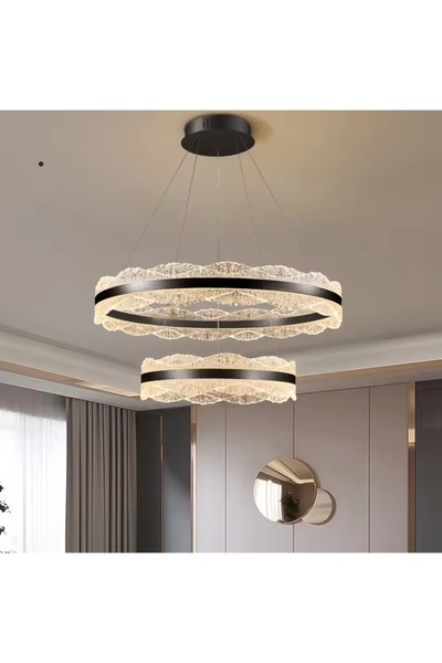 Humm Modern two-storey LED chandelier