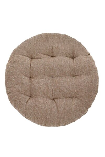 OEM Perna pentru scaun, rotunda, cu doua fete, bumbac, maro, 38x5cm