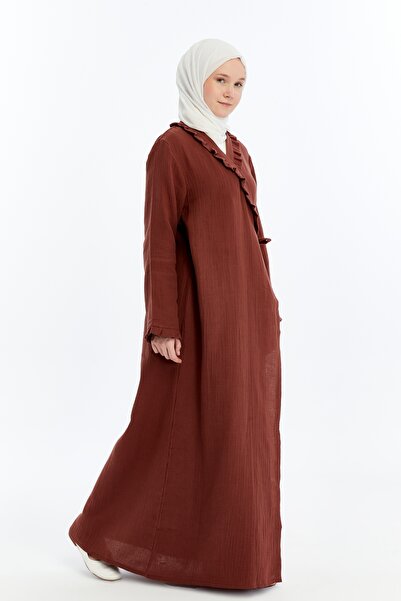 me like home Me-Like Kiremit Müslin Ev-Namaz Elbisesi NMZ1250