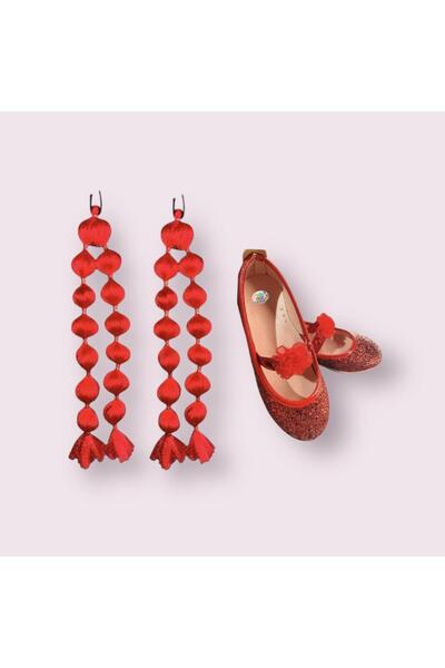 3b kids Red Bubble Hair + Red Ballet Set October 29 April 23 New Year's Show Party Invitation Wedding