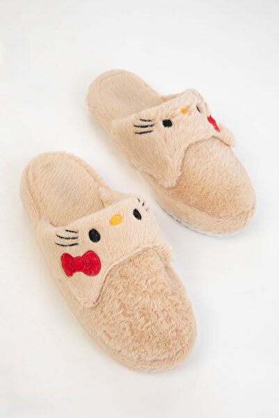 SOHO Papuci de casă pentru femei cremă 20871