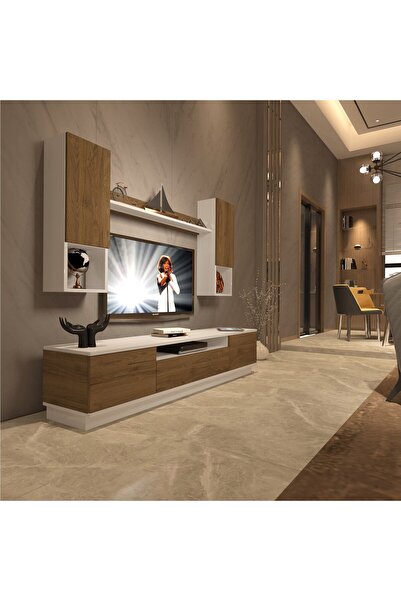 Decoraktiv Trio 5das Mdf Tv Ünitesi Tv Sehpası - Beyaz - Pera