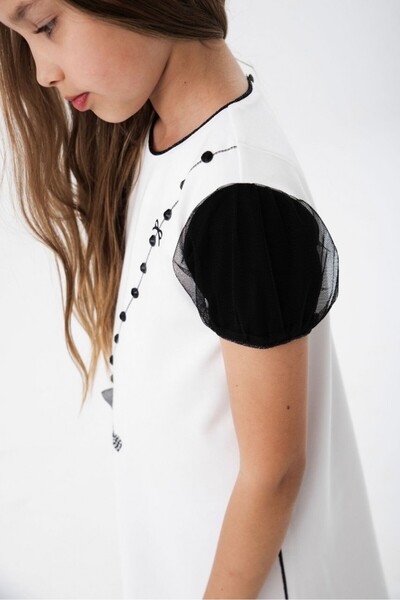 Boboli Black and White Dress, Chic Design