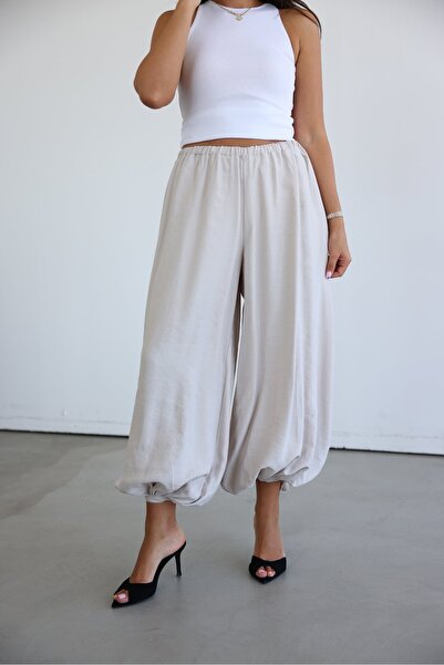 Özge Özgenç Elastic waist and leg shalwar pants