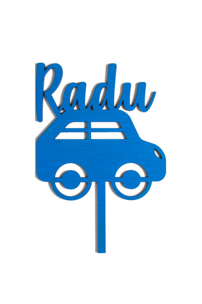 OEM Topper din Lemn HH1585 Personalizat Aniversare Masina - 20 x 30 cm