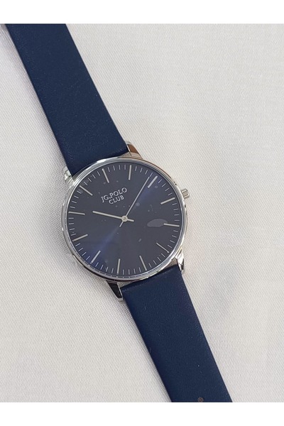 JG. Polo Club deri kordonlu, çelik ince kasalı, su geçirmez, 2 yıl garantili ...