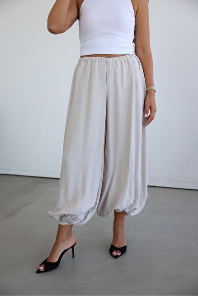 Özge Özgenç Elastic waist and leg shalwar pants