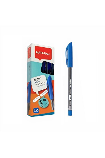 OEM Set 10 pixuri cu pasta, cu capac, albastru, 13 cm