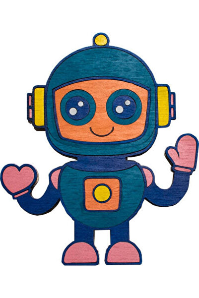 OEM Lampa Personalizabila HH1660 din lemn Robot - 21 x 25 cm