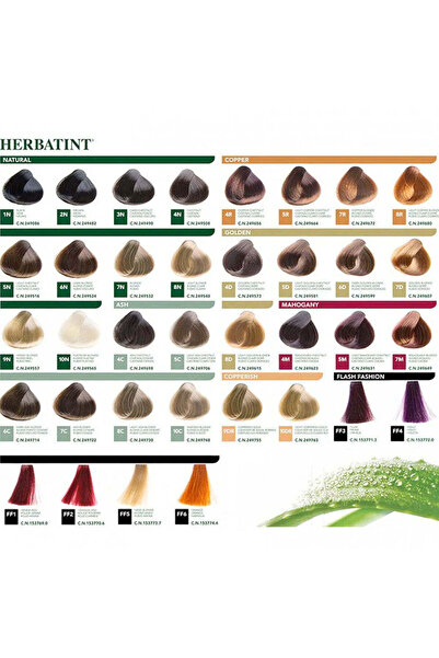 PURE PLANTA Herbal Color Permanent Plant-Based Dye 8 C Dark Ash Blonde 135 ml