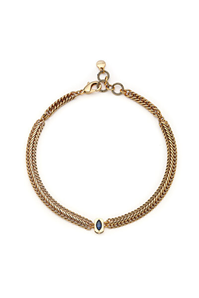 Mon Reve Solvia Lacivert Zirkon Charm Zincir Kolye