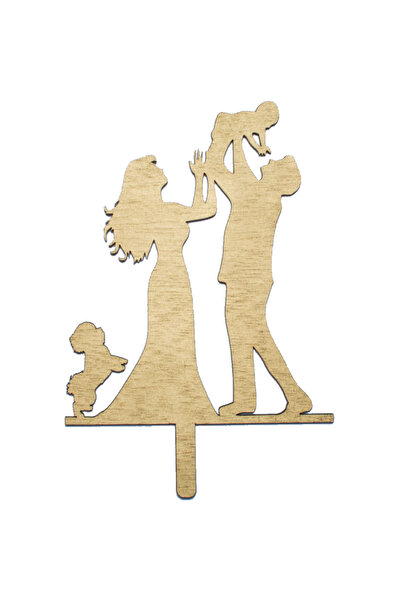 OEM Topper din Lemn HHH1604 Personalizat Familie - 17 x 25 cm