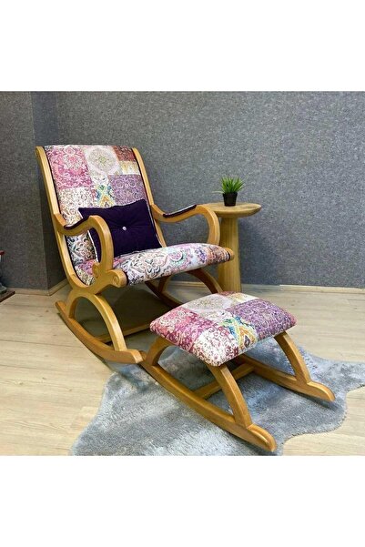 Reyo Rustik Naturel Otantik Sallanan Sandalye Dinlenme Emzirme Baba Tv Okuma ...