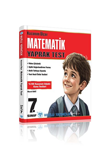 Mutlu Yayıncılık MUTLU YAYINLARI 7 SINIF MATEMATİK KAZANIM ÖLÇER YAPRAK TEST