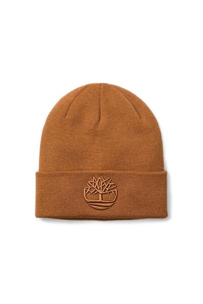 Timberland 3D Embroidery Beanie Men's Beanie Tb0A65Hp2311 Caramel-Std