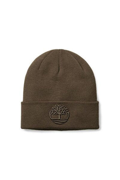 Timberland 3D Embroidery Beanie Erkek Bere TB0A65HPBK01 Kahverengi-STD