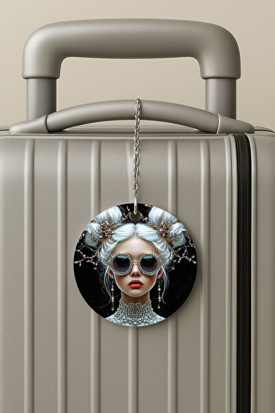 Cekuonline ملصق حقيبة سفر من البليكسي بتصميم سلسلة للسفر والعطلات، ملصق أمتعة بتصميم عصري مميز