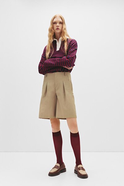 Pull & Bear Kumaş bermuda