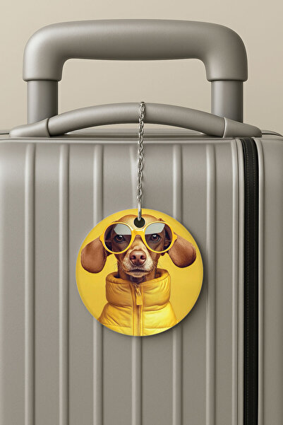 Cekuonline بطاقة أمتعة من البليكسي جلاس بتصميم سلسلة للسفر والعطلات، بطاقة أم...