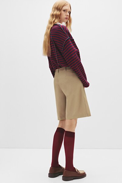 Pull & Bear Kumaş bermuda