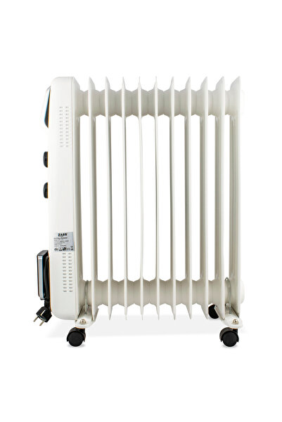 Zass oil heater ZR 11 E, power 2500W, Thermostat, White