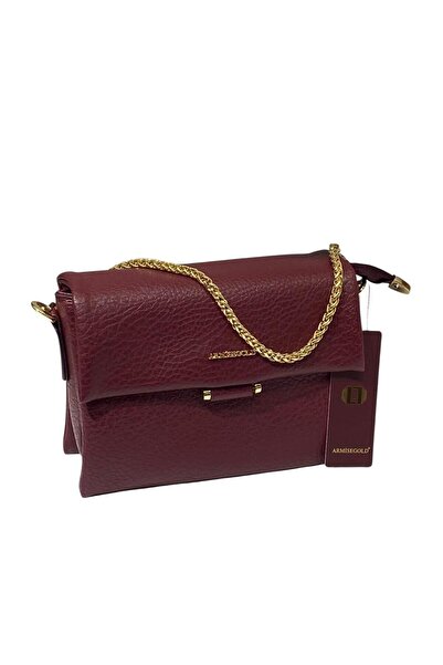 STOKS SHOES STORE Women's Soft Leather Chain Detailed Stylish Elegant Hand & Shoulder Bag with Crossbody Strap