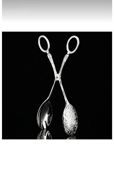 PASTAHÜMA Uzun Ömürlü Paslanmaz Salata, Pasta, Servis Maşası Gümüş