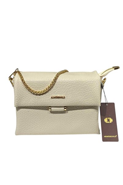 STOKS SHOES STORE Women's Soft Leather Chain Detailed Stylish Elegant Hand & Shoulder Bag with Crossbody Strap