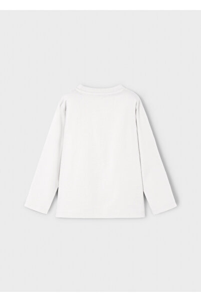 MAYORAL Erkek Çocuk Baskılı Sweatshirt Krem 4083