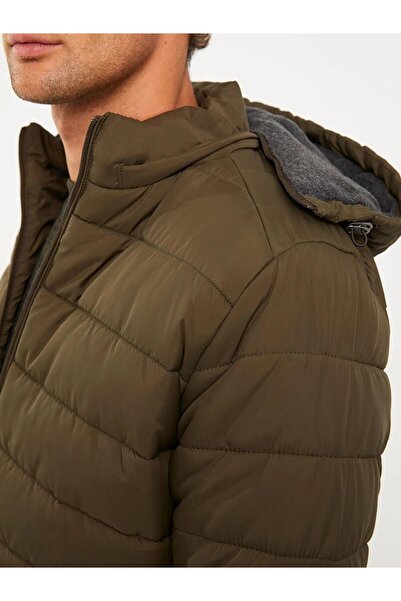 LC Waikiki Ανδρικό παλτό με φουσκωτό πέλμα LCWAIKIKI Classic Standard Fit Hooded (W5)