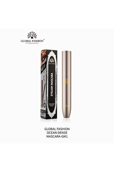 global fashion ماسكارا أوشن دينس ٥ في ١ GM2 - كثافة، تجعيد وطول، مقاومة للتكت...