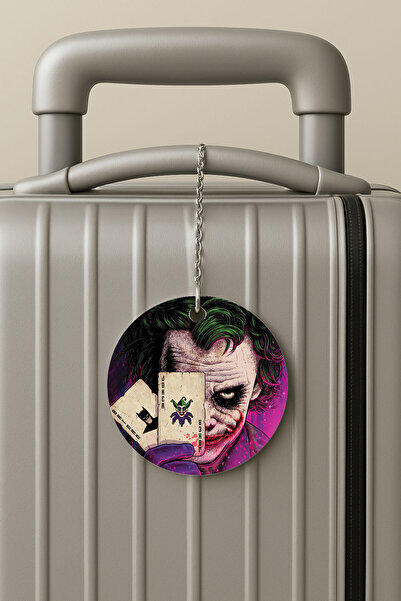 Cekuonline ملصق حقيبة السفر بسلسلة من البليكسي، تصميم ملصق الأمتعة للسفر والعطلات، جوكيرينج