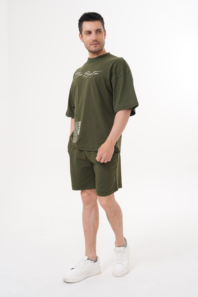 ACTIVE MODA - the Boston Printed Cotton Oversize T-Shirt Large Size