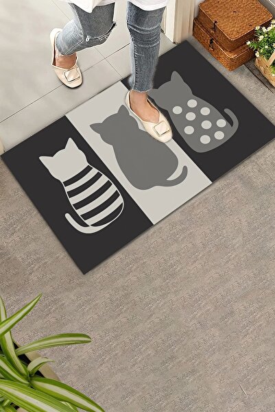 Valerine Life Patimal Door Mat Welcome Gray Digital Printed Door Mat 45X70Cm