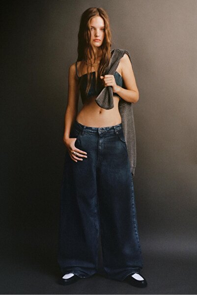 Pull & Bear Süper bol kaplamalı jean