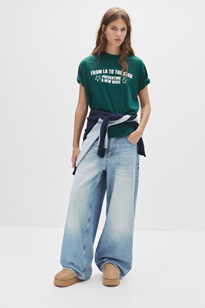 Pull & Bear Club graphic T-shirt