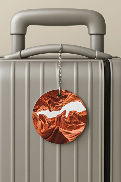 Cekuonline بطاقة أمتعة بسلسلة من البليكسي، تصميم لحقيبة السفر، مناسبة للعطلات، كاتار كانيون