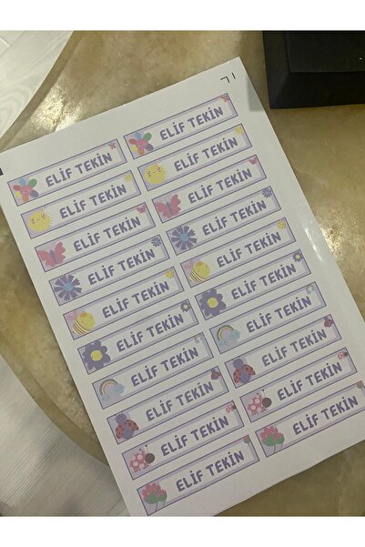 badescraft 20 ADET Kişiye Özel Sevimli Okul Çıkartmaları - Okul Eşyalarında K...