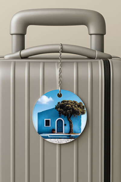 Cekuonline بطاقة أمتعة من البليكسي جلاس بتصميم سلسلة للسفر والعطلات، بطاقة أمتعة للمنزل على الجزيرة